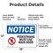 Signmission Pedestrians Must Use Main Door OSHA Notice Sign, Aluminum, 18in W x 12in L, 2PK OS-2PACK-NS-A-1218-L-17163 - alternate 6